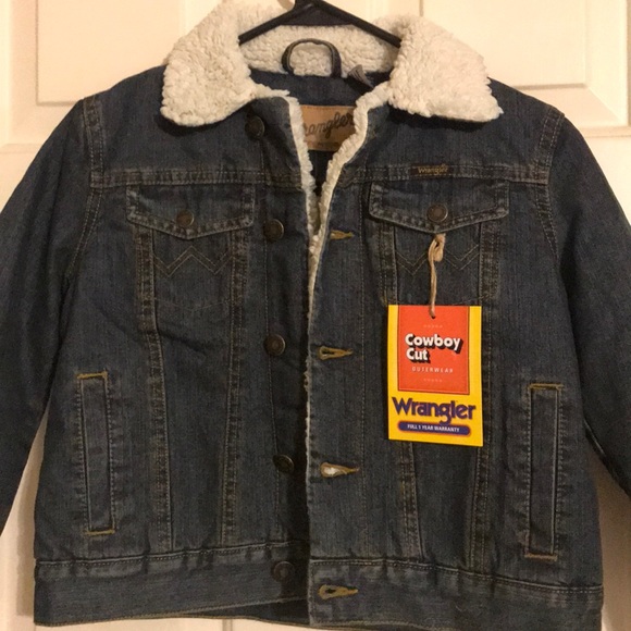 NEW! Wrangler Sherpa Lined Denim Jacket (Youth) - Picture 10 of 11
